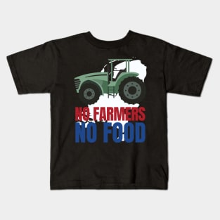 No Farmers No Food Netherland Boerenopstand Kids T-Shirt